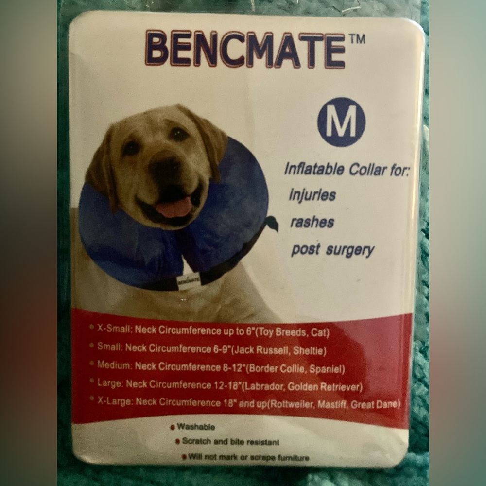 Bencmate Inflatable Dog collar medium